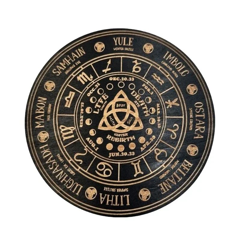 Wood Divination Pendulum Board Array Ornaments Wall Hanging  Wooden Sign Decor for Home Cafe Bar  Man Cave Room Funy Gift Decor