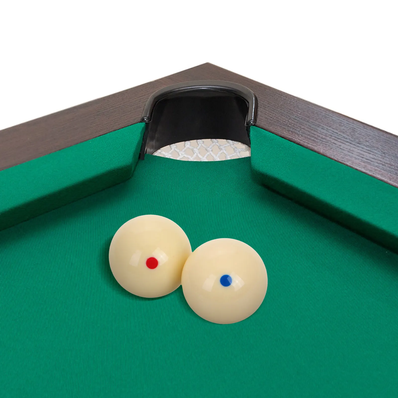 

2 шт. белых тренировочных бильярдных шаров с шестью красными точками для отработки точности ударов, улучшения навыков игры в бильярд, для бильярдного стола, игровой комнаты