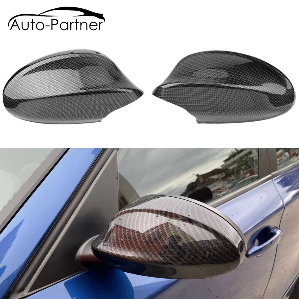 ABS Carbon Fiber Colour  Rearview Side Mirror Cover Cap For BMW E90 E91 2005-2007 E92 E93 2006-2009 M3 Style E80 E81 E87