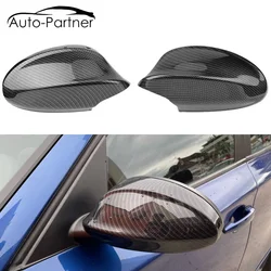 ABS Carbon Fiber Colour Rearview Side Mirror Cover Cap For BMW E90 E91 2005-2007 E92 E93 2006-2009 M3 Style E80 E81 E87