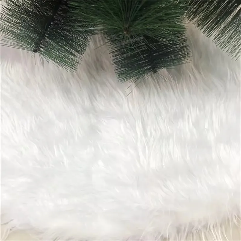 Solid Color Plush Christmas Tree Skirt Christmas Party Decoration Tree Skirt Diameter 78CM 90CM 122CM Christmas Tree Skirt