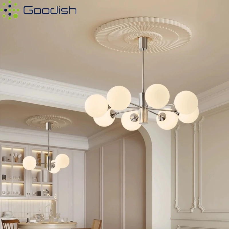 

Modern Minimalist Style Medieval Magic Bean Glass LED Pendant Light Art Creative Lamp for Living Room Home Decoration Chandelier