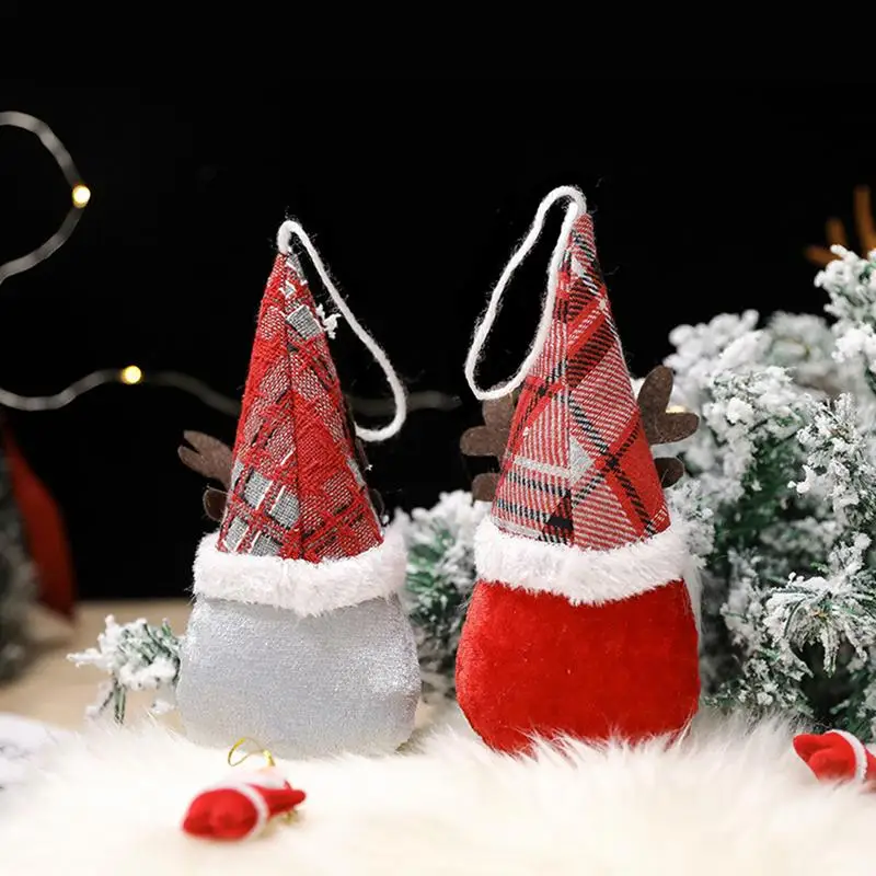 Gnome Ornaments For Christmas Tree Plush Faceless Scandinavian Santa Home Table Decor Handmade Swedish Tomte Ornaments For Walls