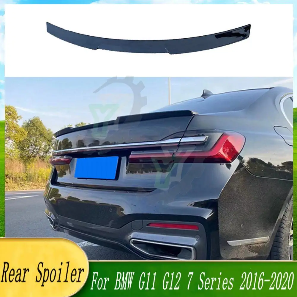 

ABS Plastic Rear Trunk Spoiler Rear Wing Lip Trim For BMW G11 G12 7 Series Sedan 4-Door 2016 2017 2018 2019 2020 Car Accessories