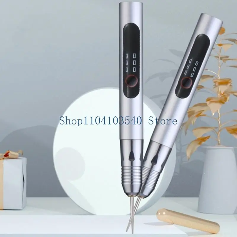 02DC USB Wireless Rotary Tool Woodworking Engraving Pen DIY For Jewelry Metal Glass