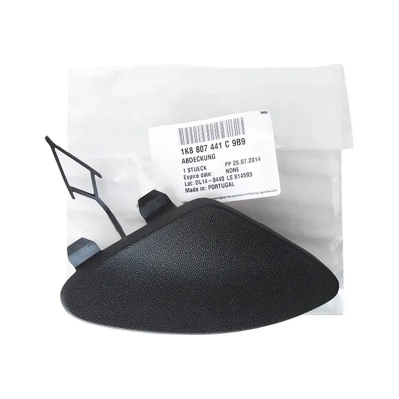 

Genuine Front Rear Bumper Trailer Tow Cover Black Hook Towing Covers for VW Scirocco 2015 Brand New
