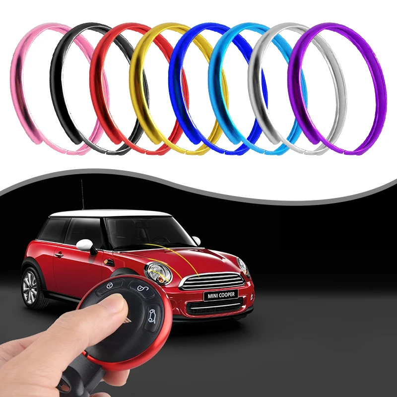 1Pc Keychain Trim Ring For Mini Coopers JCW R55 R56 R57 R58 R59 R60 R61 Countryman Convertible Paceman Clubman Clubvan Protecter