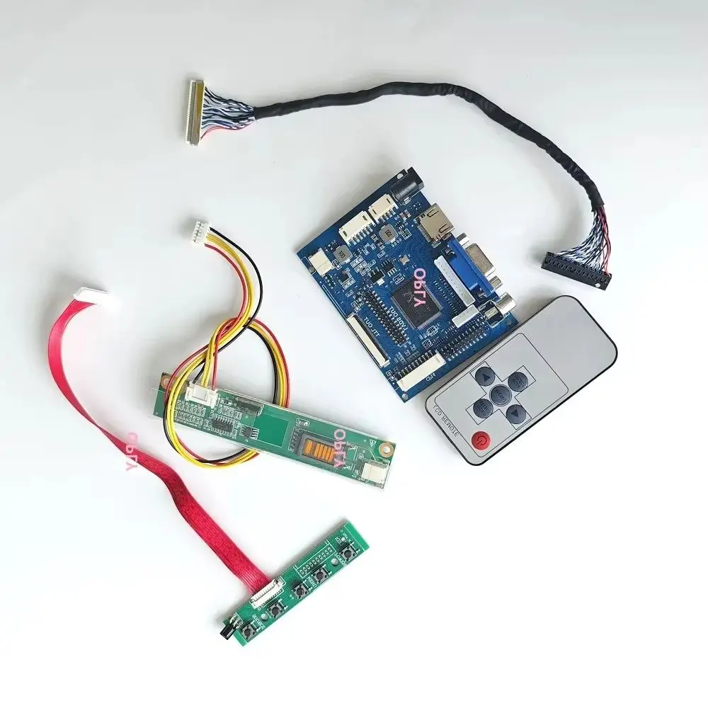 

Controller board HDMI-compatible AV VGA Kit DIY for QD141X1LH06 QD141X1LH03 QD141X1LH02 1024×768 14.1" 20pin 1 CCFL LCD panel