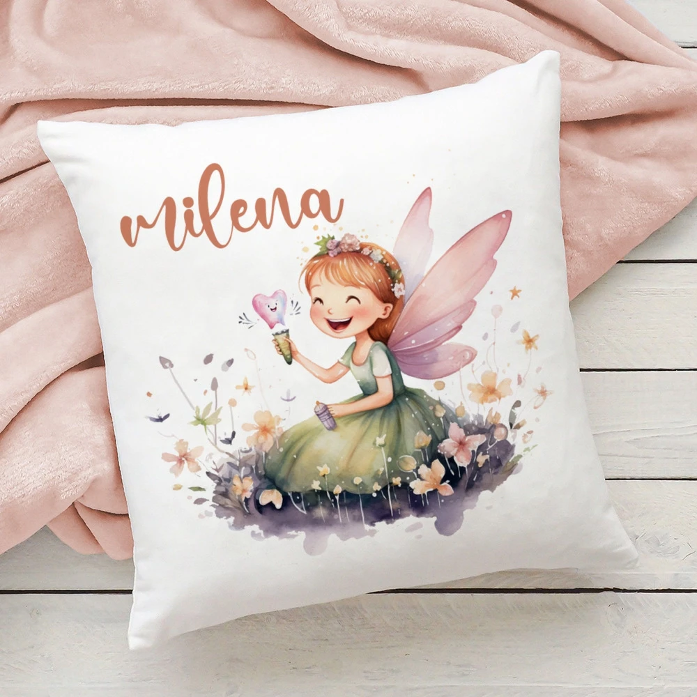 

Personalized Pillow Cover Fire Custom Name Pillow Dust Case Kids Bedroom Decor Pillowcase Birthday Shower Gifts for Children