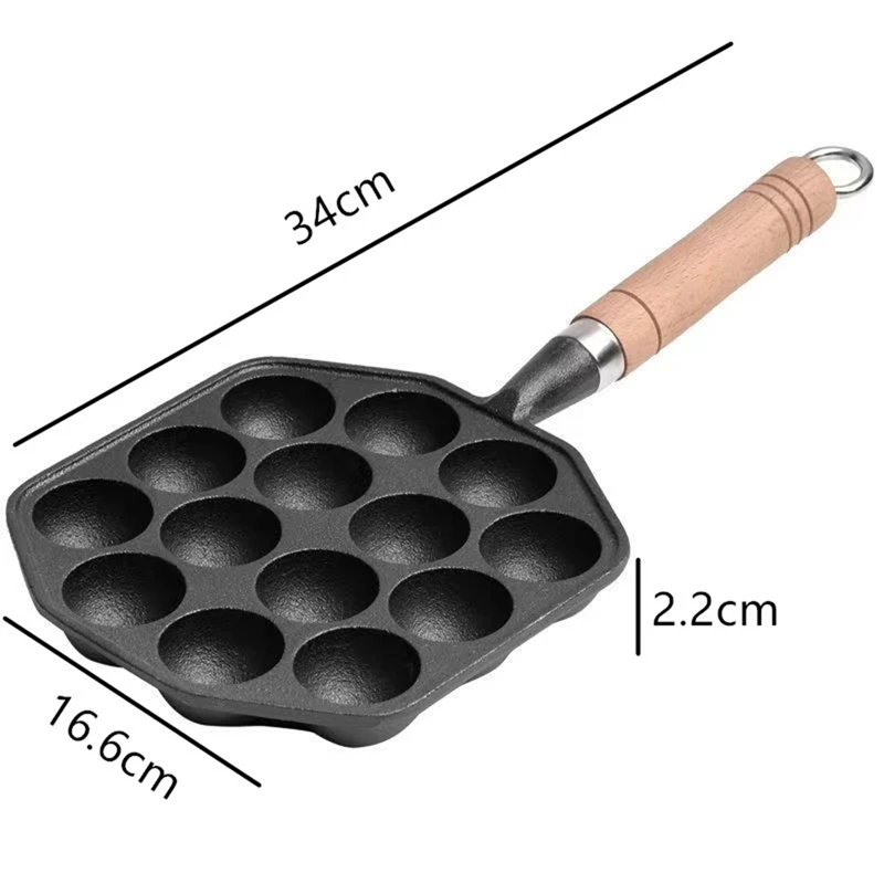 Non-Stick Takoyaki Ball Maker, máquina de cozimento de polvo, cozimento caseiro, formas de cozimento, bandeja de molde, cozinha, 14 furos