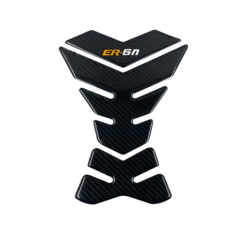 Motorcycle Stickers Tank Pad Sticker Protector Decals Case Carbon-look for Kawasaki ER6N ER-6N Tankpad