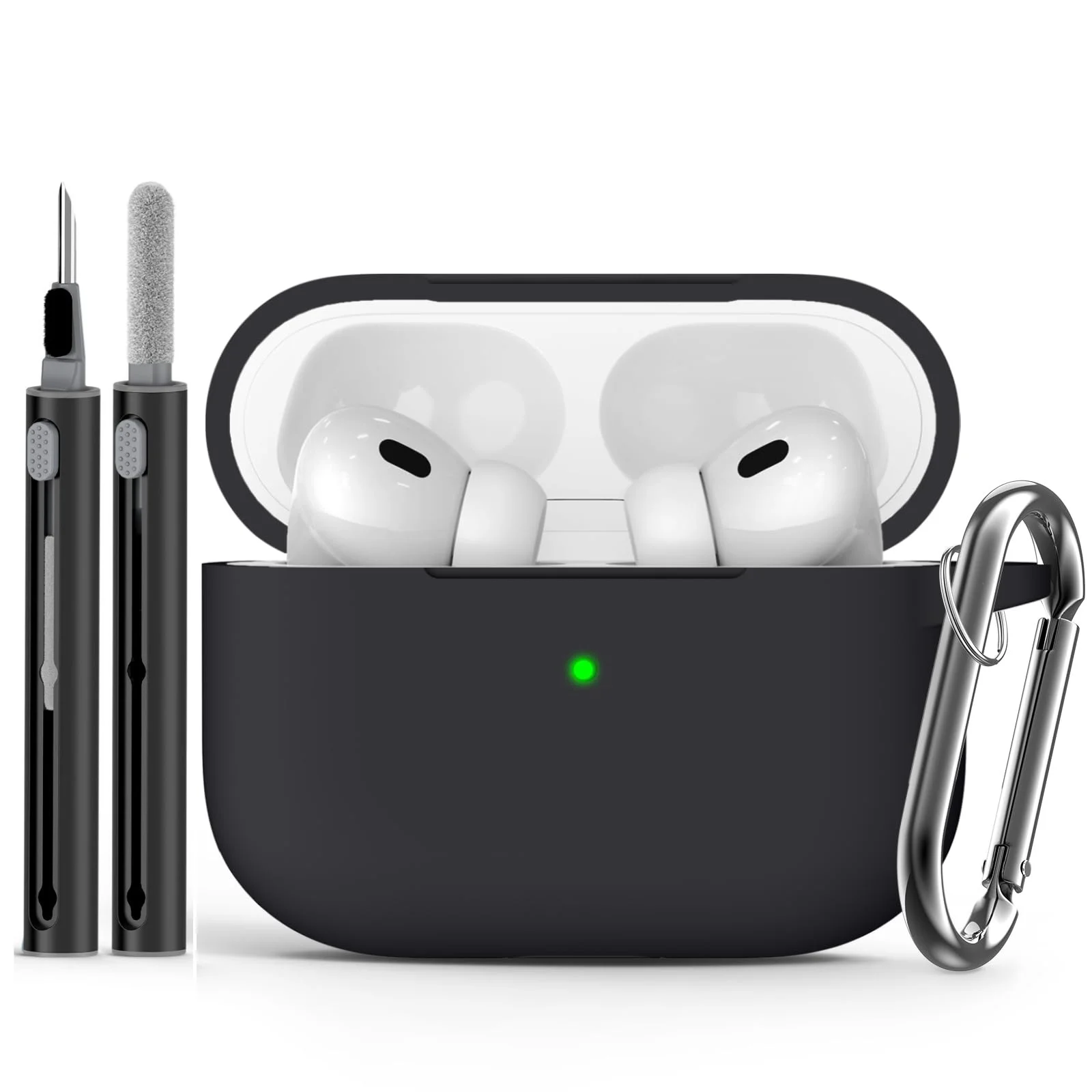 2025 für AirPods Pro 3. Generation Hülle Weiche Silikonhülle für AirPods Pro 3, Schutzhülle mit Reinigungsset für AirPods Pro 3 – Detail 11