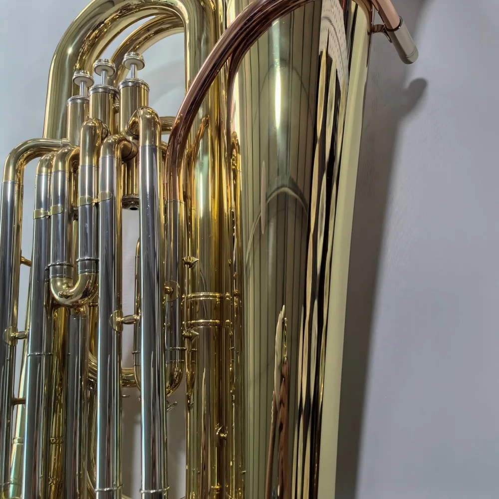 Bb Key 4 Válvula de pistón Tuba