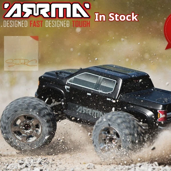 

Arrma Giant Stone Nero BIG ROCK 6S 1/8 4WD 96km/h RC Car Monster Truck Simulation Remote Control Off Road Climbing Vehicle Model
