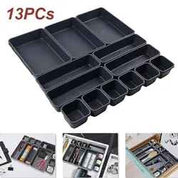 13 Woolly Sundry Receive Separated Adjustable Drawer Storage Box Tray Plastic Desktop Boxes Can Be Combined Freely Little Thing