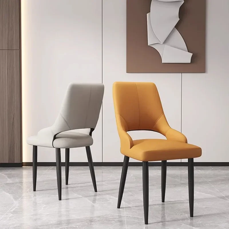 Sillas individuales nórdicas para sala de estar, sillón ergonómico portátil de cuero, muebles de lujo para jugadores, MQ50KT