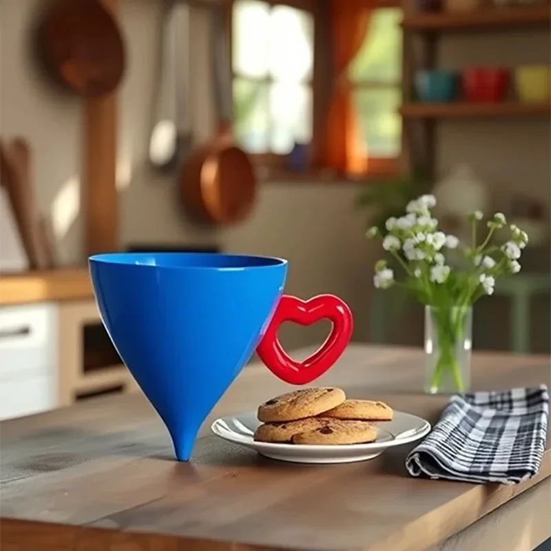 120ML Creative Triangle Pivot Ceramic Cup Heart Shaped Cup Dining Table Coffee Mug Afternoon Tea Milk Cup Exquisite Gifts