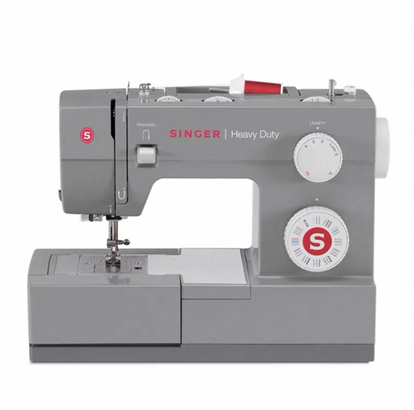 69 Stitch Options, Strong Motor, Metal Frame, LED Ligh，4411 Heavy Duty Pink Sewing Machine with Accessories | High Speed