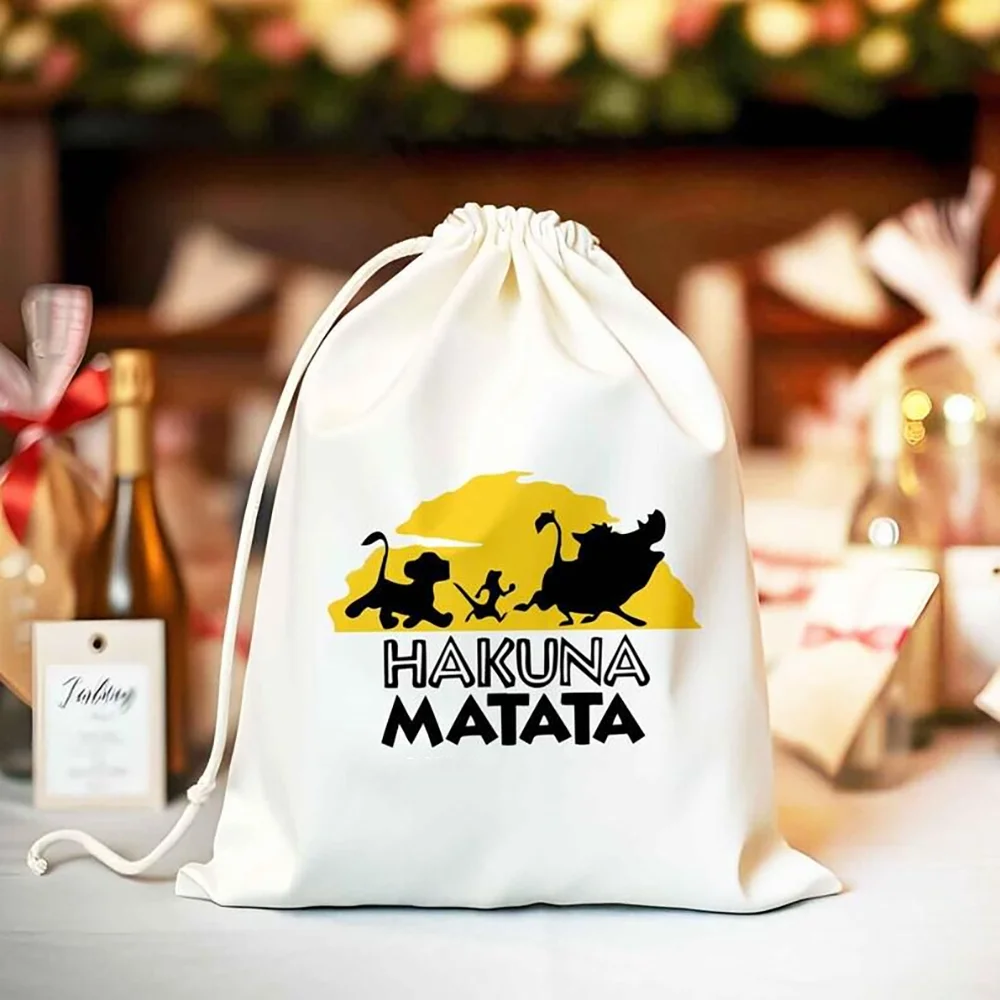 Hakuna Matata Lion King Theme Favor Bag Kids Birthday Party Treat Bag Christmas Holiday New Year Gift Baby Shower Decor Supplies - view 3