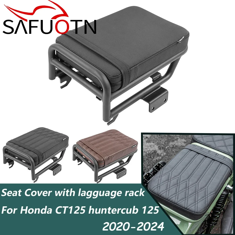 Rear Passenger Seat Cover with lagguage rack Box Support For Honda CT125 huntercub 125 2020-2025 Motorcycle Accessories