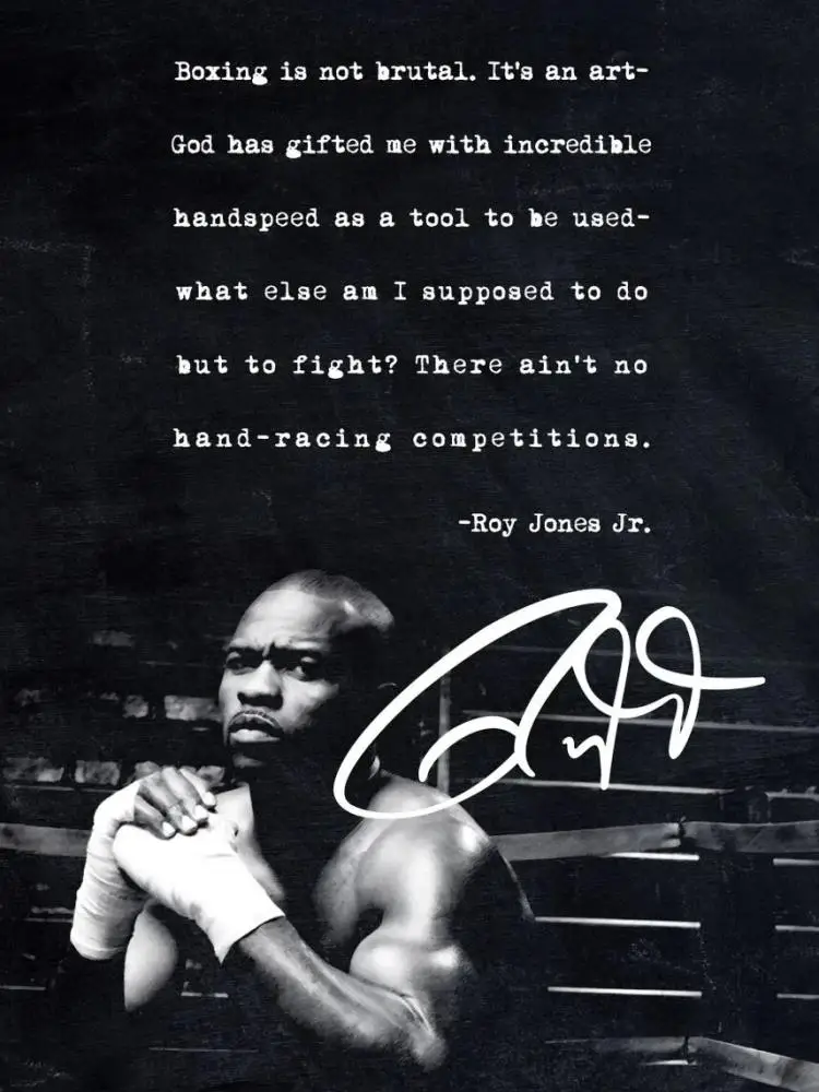 ملصق قماش Mike Tyson لغرفة المعيشة ، اقتباس ملهم ، فن رياضي ، لوحة ملاكمة ، عمل فني بورتريه فريد #2