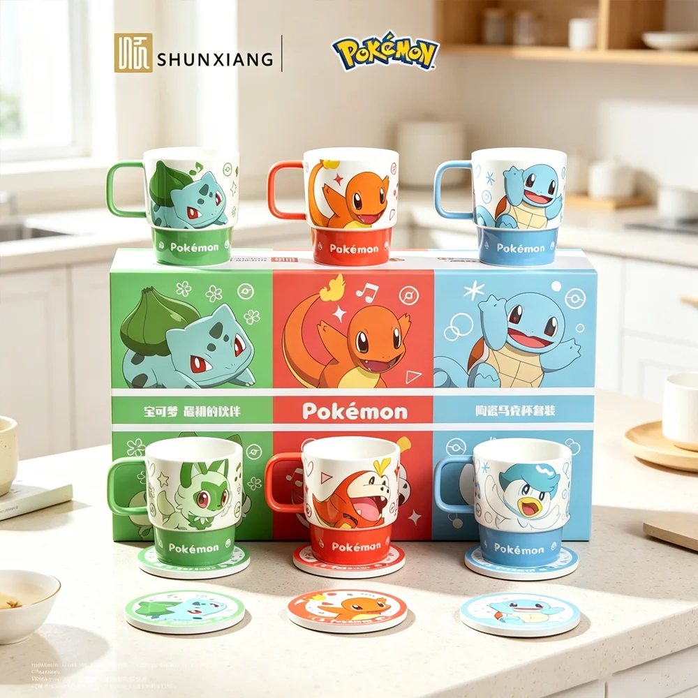 Coffee Tea Box - SHUNXIANG 12Pcs Set Mug Keramik Pokemon,