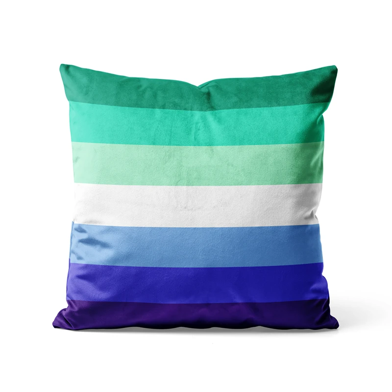 Gaslight Gatekeep Girlboss MLM Vincian Pride Flag Men Loving Men Gay Throw Pillow Covers Cushion Cases Pillowcases 45cm x 45cm