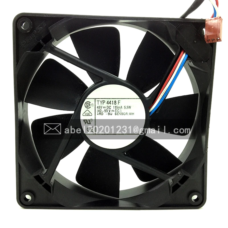 

BRAND NEW TYP 4418F 4418 F DC 48V ORIGINAL COOLING FAN COOLER 119 x 119 x 25 mm