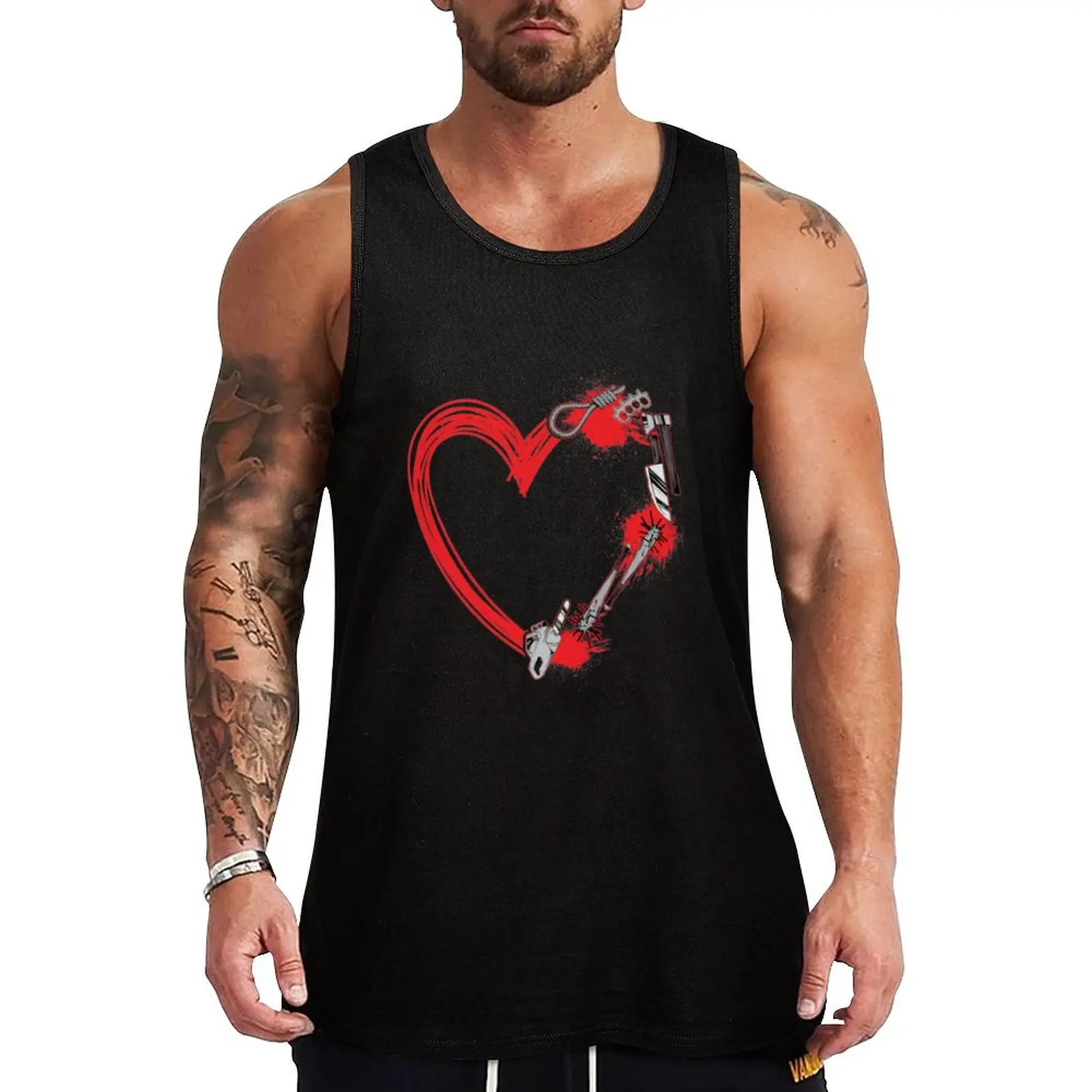 Horror Movie Tank Top Stretch Fabric Tank Top Flexible Comfort Sleeveless