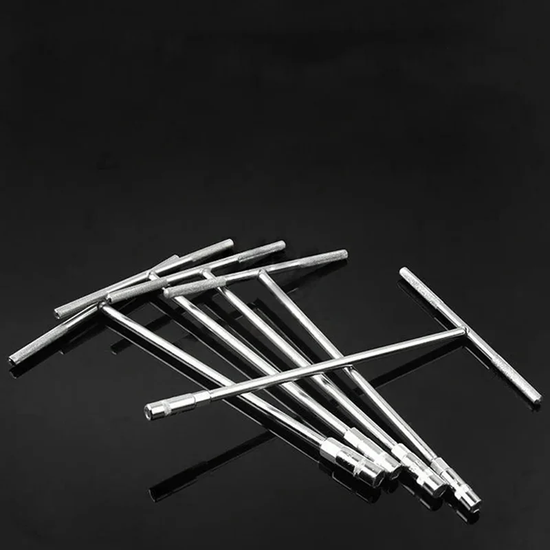 أحجام متري 2-10 مم، سبائك معدنية عالية الصلابة، 360 درجة ° مجموعة مفاتيح ألين بمقبض على شكل حرف T، مفتاح سداسي مزدوج الاستخدام من النوع T/L - Profe #6