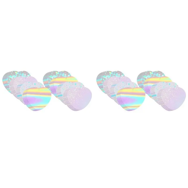 400-pecas-de-suprimentos-para-maquina-de-fazer-botoes-em-formato-de-coracao-filme-brilhante-para-kit-de-maquina-de-fazer-pins-4-estilos-de-folhas-de-laminacao-holografica-transparente-[luck-9]