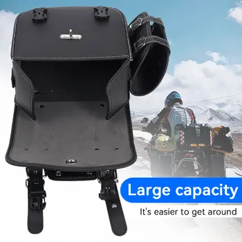 大容量摩托車鞍包/邊包/收納工具,適用於哈雷Sportster XL 883 1200、本田/雅馬哈/鈴木等車型 8 最佳銷售 哈雷機車鞍袋 - №1