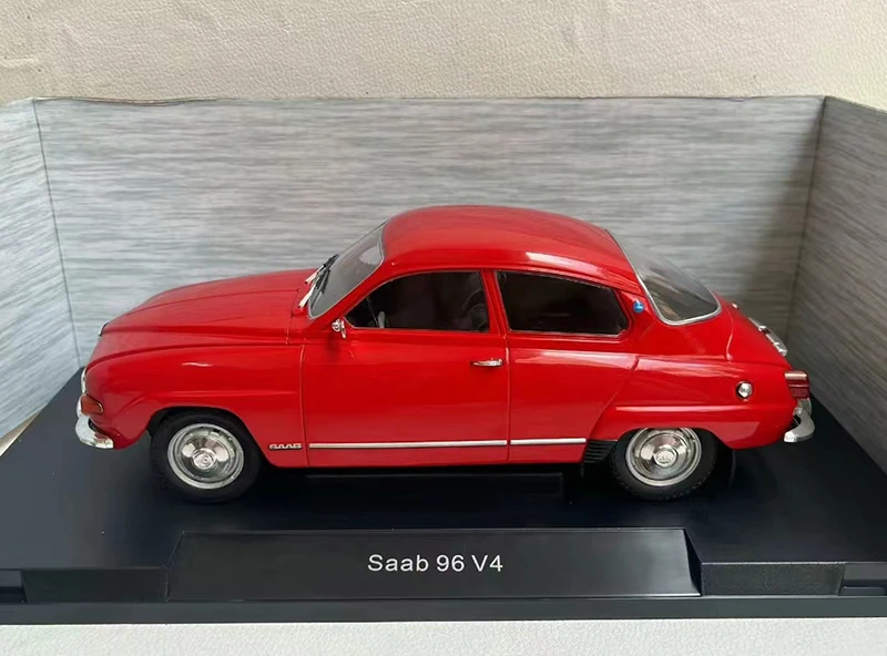 Diecast 1:18 Scale SAAB 96 V4 Car Simulation Alloy Car Model Toy Collectible Gifts Ornaments