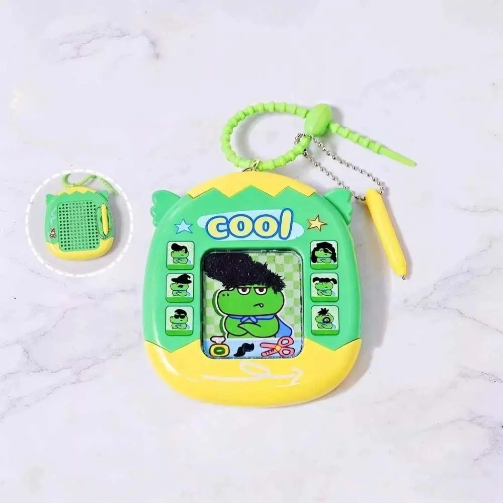 Fidget DIY Hair Style Keychain Creative Funny Magnetic Drawing Painting Board Mini Steel Bead Animals Styling Pendant