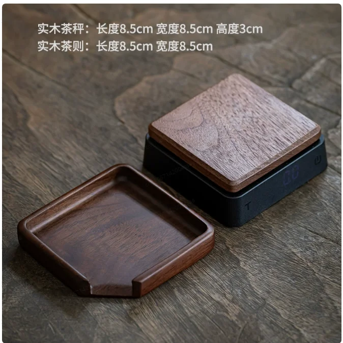 

Chinese Solid Wood Small Electronic Scale Can Be Used To Weigh Tea and Coffee Beans Special Unit Gram Accurate