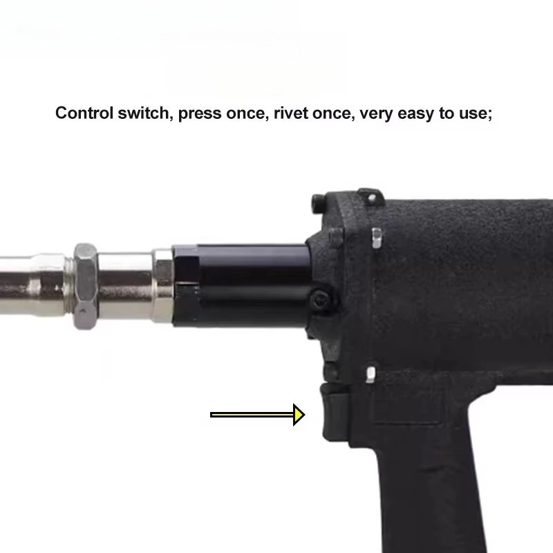 Portable Pneumatic Automatic Handheld Rivet Nut Insertion Tool for Sheet Metal Assembly