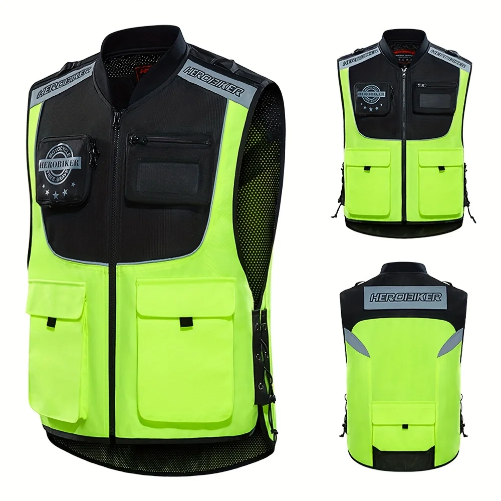 Motorcycle Cycling Sports Outdoor Reflective Vest Working Clothes Reflective Safety Clothing Reflective Jacket