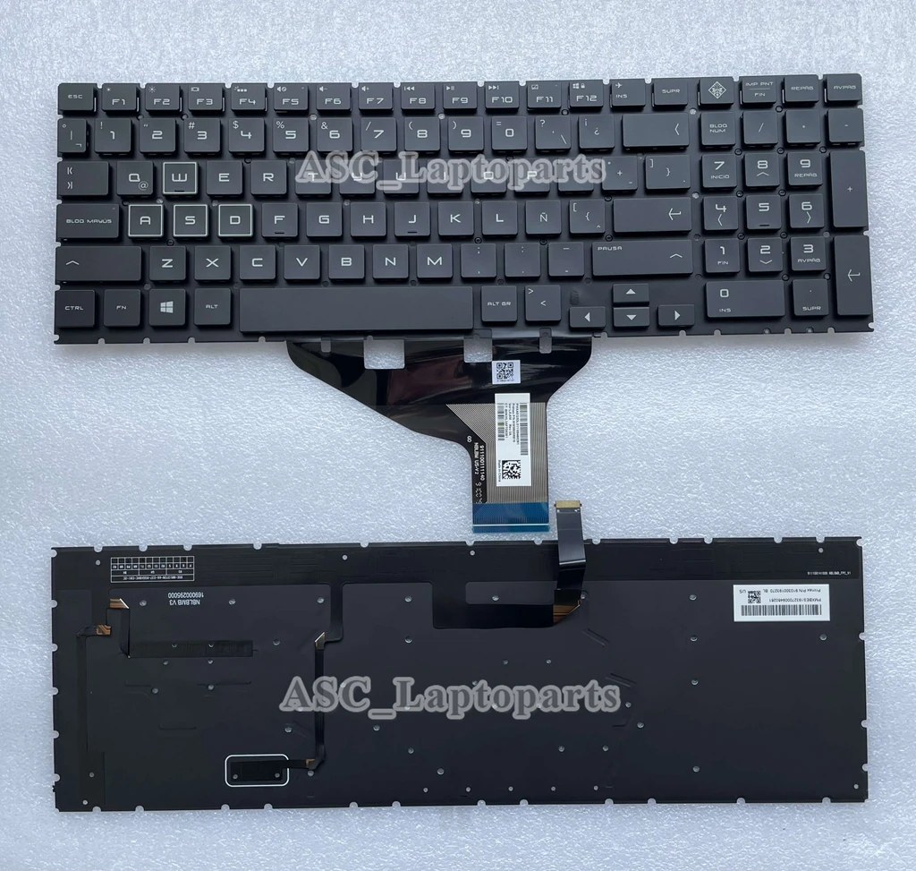 

New Latin Spanish Teclado Keyboard for HP Omen 15-DH 15-dh0003la 15-dh0180la dh1053la 15-dh1070la 15-dh1065la Color BACKLIT