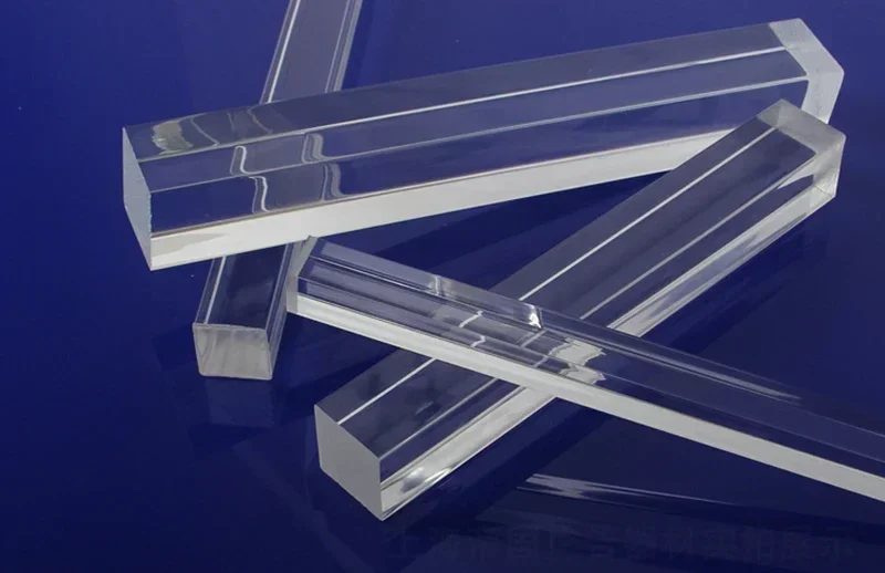 8mm to 30mm Transparent Square Acrylic Stick Solid Pin Industry PMMA Plexiglass Bar DIY Tools Rod Jewelry Holder Stand e