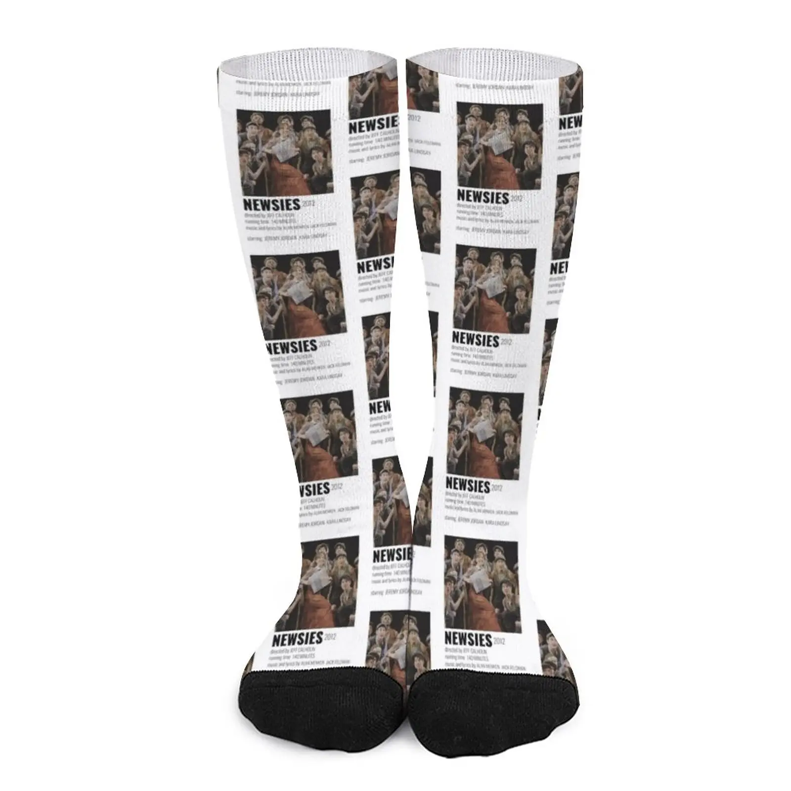 

Newsies Broadway Musical Poster Socks Women's socks high compression socks men Men's sock