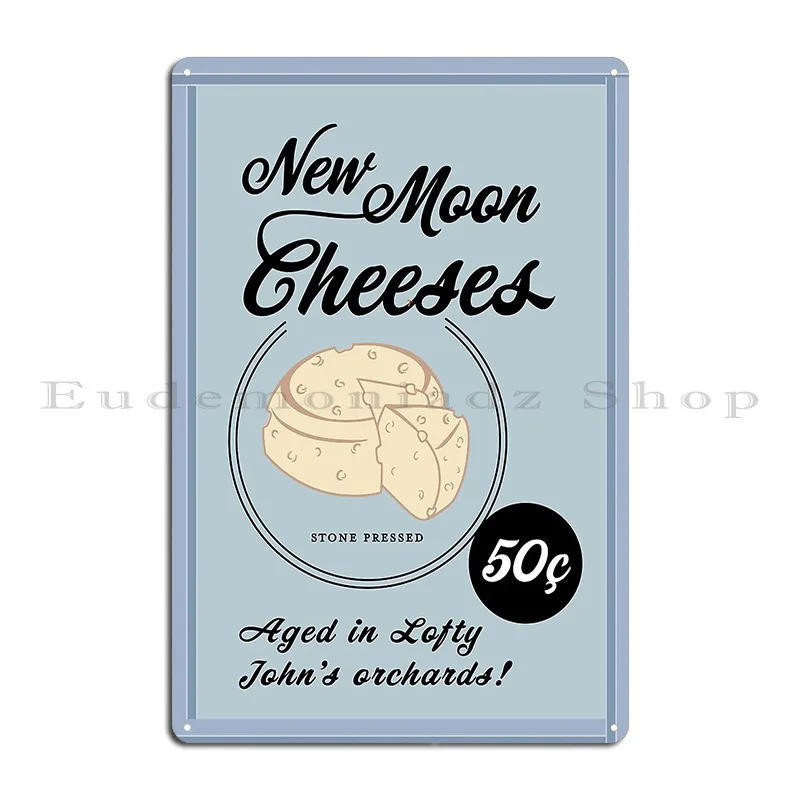 New Moon Cheese Vintage Ad Emily Of New Moon Metal Sign Bar Garage Printing Custom Garage Decoration Tin Sign Poster