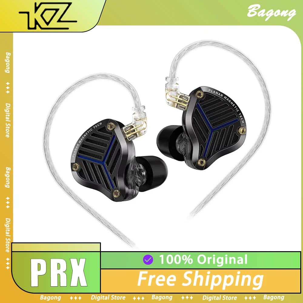 

KZ PRX In Ear Wired Earphones Planar Driver Music Headphones HiFi Bass Monitor Earbuds Sport Headset Gifts