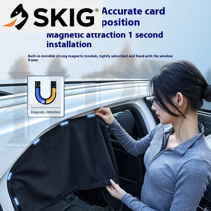Fit For BMW 3 Series F30 GT E90 2005-2019 Double-Layer Magnetic Car Sunshade Curtain Side Privacy Cover Exterior Accessories