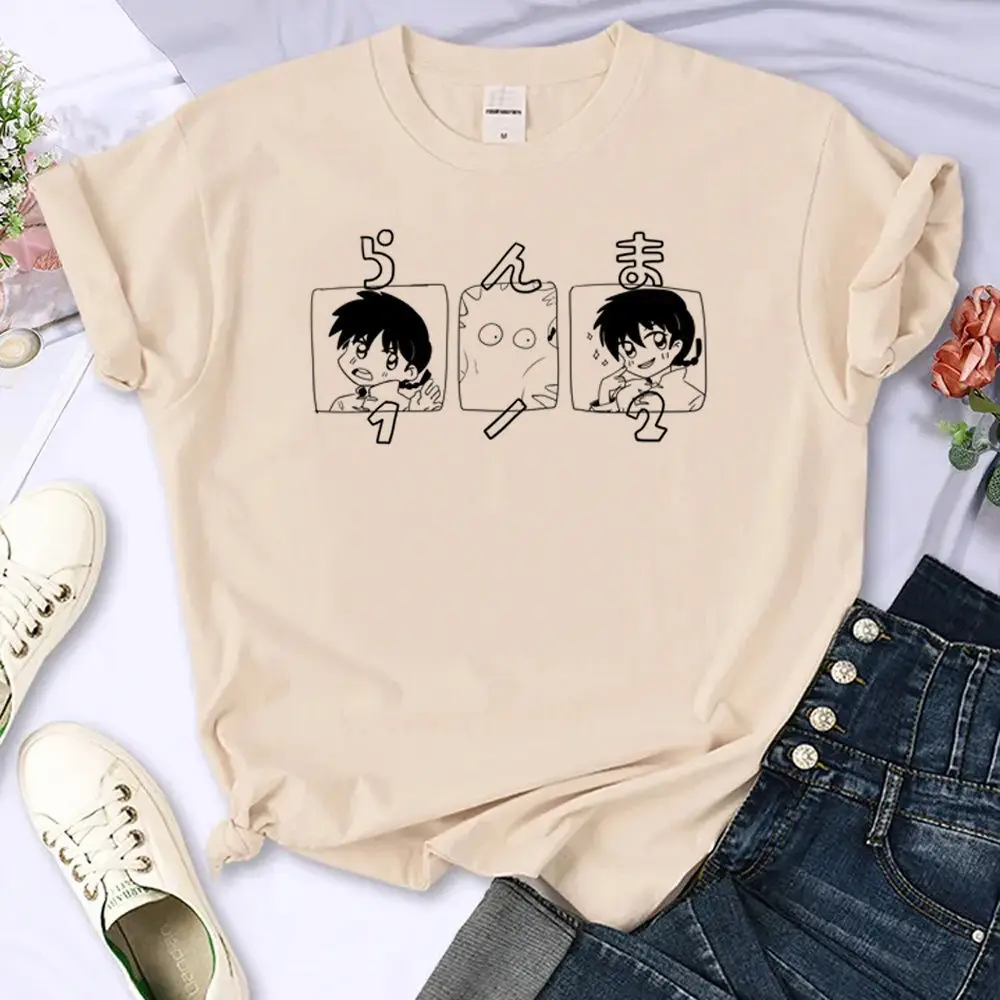 Ranma 12 t shirt female Gothic Digital Trendy Y2k Pop Culture Classic top tees Comfortable Punk kawaii Pastel