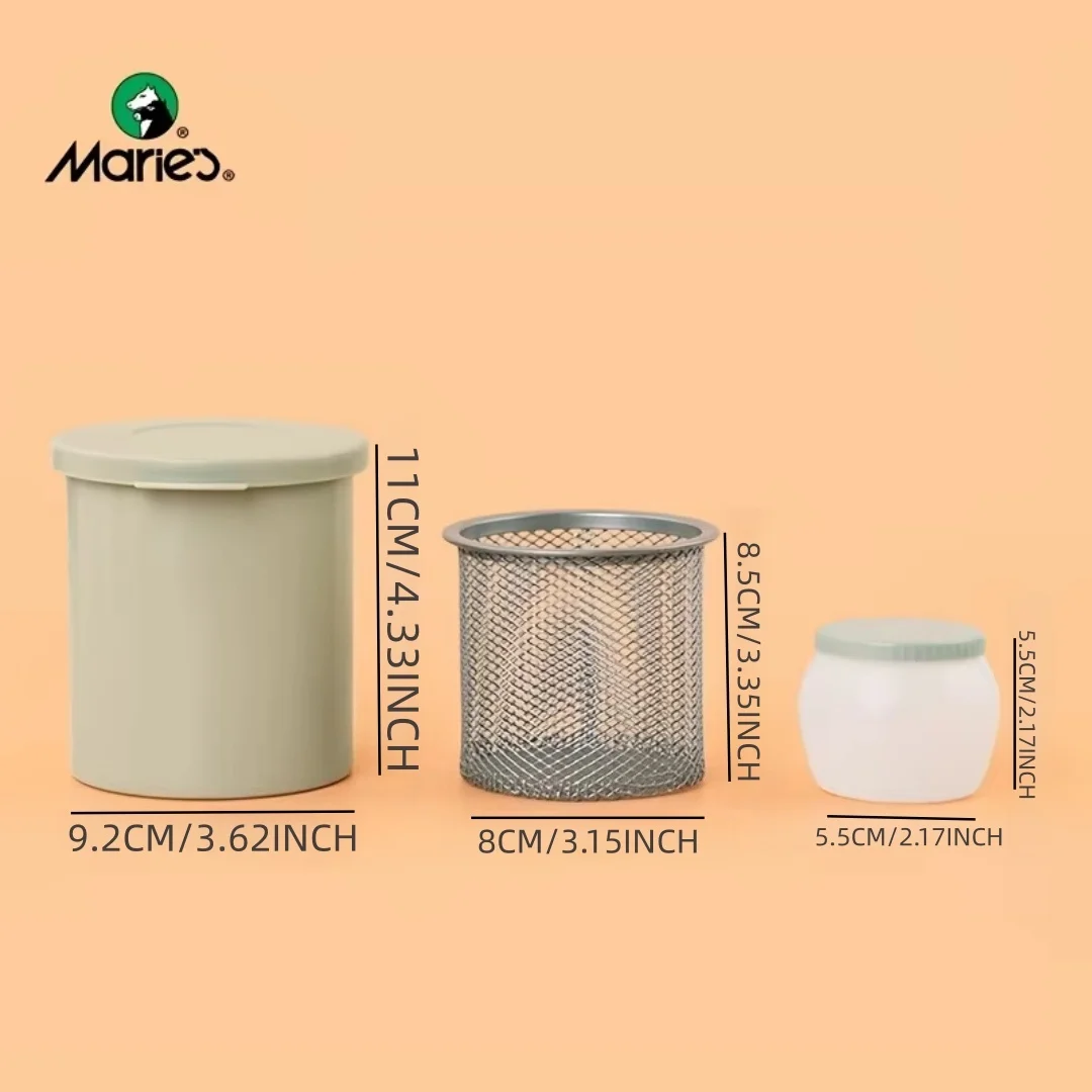 Pen washing bucket for art students, multifunctional stainless steel filter pen washing bucket view 2