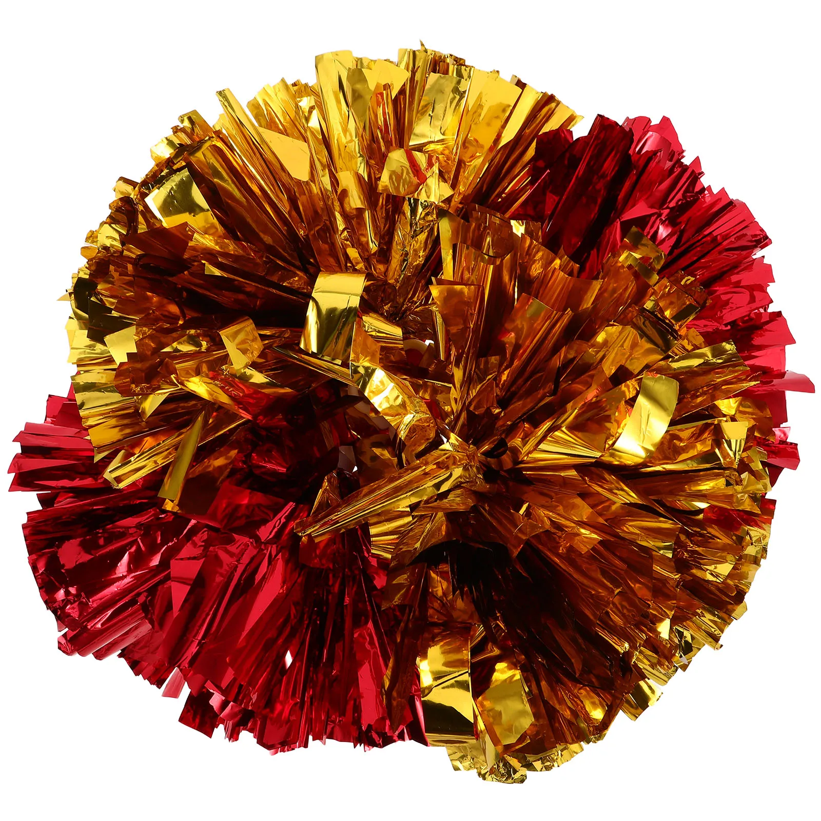 

4 Pcs Cheerleading Bouquet Cheering Stick Colored Pet Film Pompoms Lightweight High Color Saturation Performance