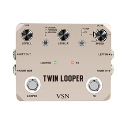 Rowin LTL-02 Twin Looper Effect Pedal Looper Pedals 10 Min Looping Unlimited Undo Redo Function 11 Types Electric Guitar Parts