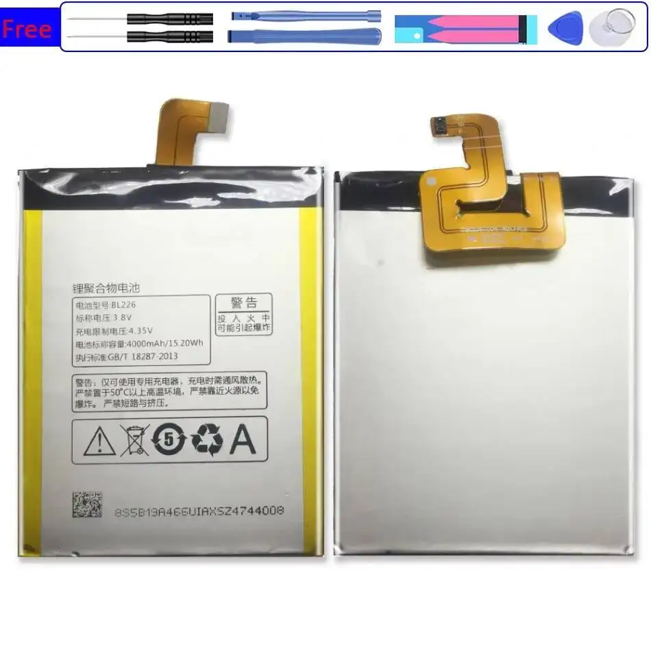 

For Lenovo S860 4000Mah BL226 Mobile Phone Battery Fast Charging