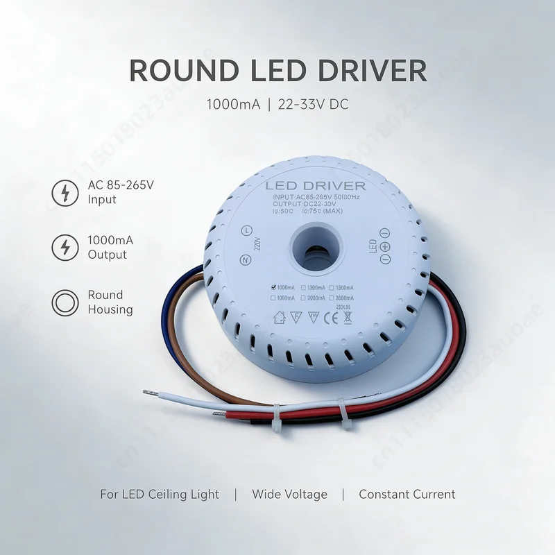 3-Wire Dual Color LED Lamp Driver, Crystal Chandelier Transformer, 2-Wire 24V Wide Voltage Power Supply Lighting Ballast