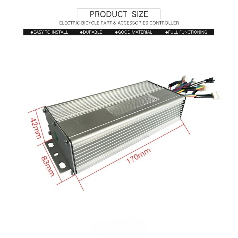 ملحقات تعديل طاقة بطارية الليثيوم للدراجة الجبلية KT-35A وحدة تحكم بموجة جيبية مع خط إضاءة